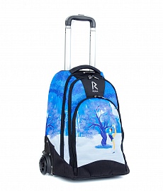 Сумка-рюкзак на колесиках RUNA Зимний сад Blue
