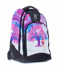 Сумка-рюкзак на колесиках RUNA Зимний сад Pink