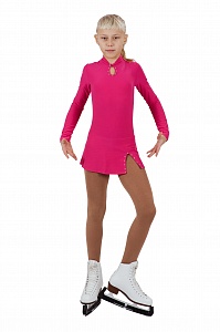 Женское платье для фигурного катания SilverSkate Капля Фуксия