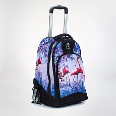 Сумка-рюкзак на колесиках RUNA Flamingo